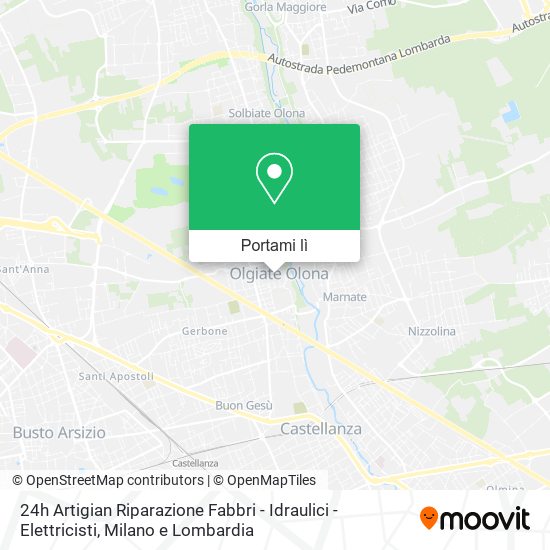 Mappa 24h Artigian Riparazione Fabbri - Idraulici - Elettricisti