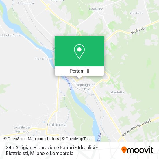 Mappa 24h Artigian Riparazione Fabbri - Idraulici - Elettricisti