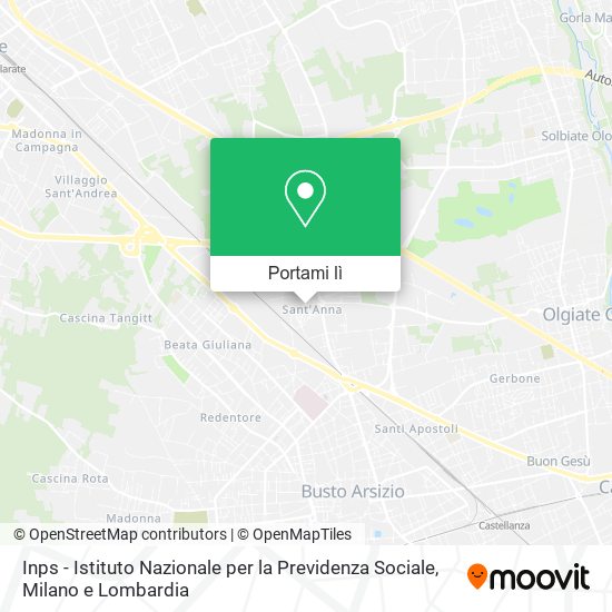 Mappa Inps - Istituto Nazionale per la Previdenza Sociale