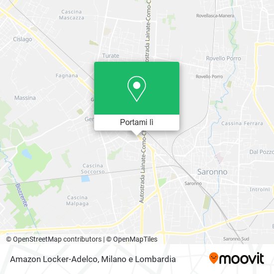 Mappa Amazon Locker-Adelco