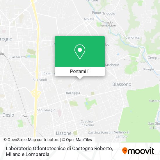 Mappa Laboratorio Odontotecnico di Castegna Roberto