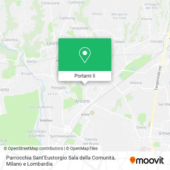 Mappa Parrocchia Sant'Eustorgio Sala della Comunità