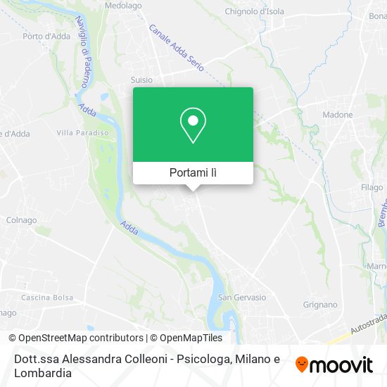 Mappa Dott.ssa Alessandra Colleoni - Psicologa