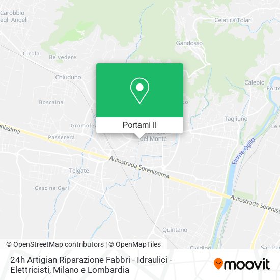 Mappa 24h Artigian Riparazione Fabbri - Idraulici - Elettricisti