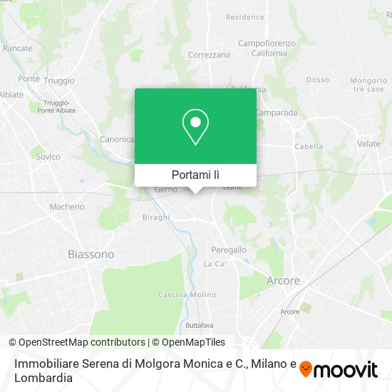 Mappa Immobiliare Serena di Molgora Monica e C.