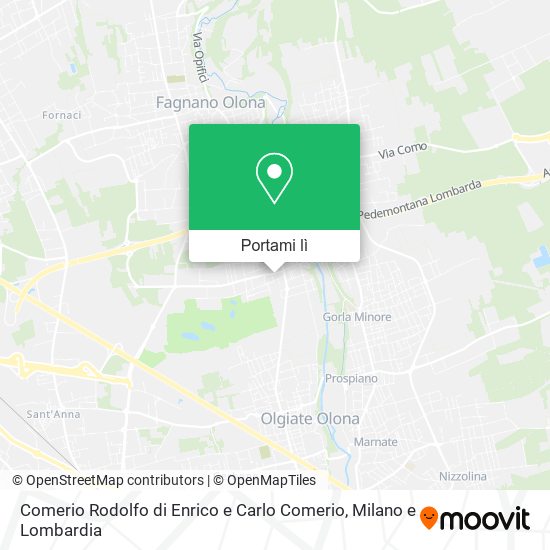 Mappa Comerio Rodolfo di Enrico e Carlo Comerio