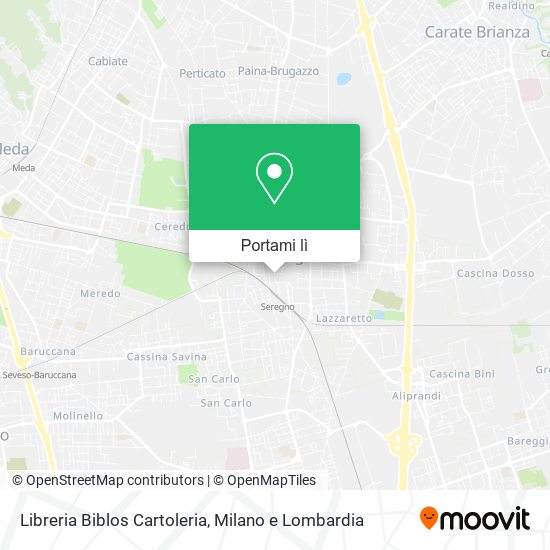 Mappa Libreria Biblos Cartoleria