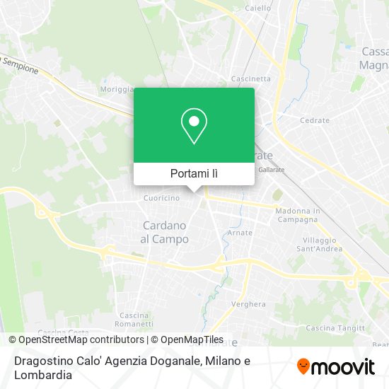 Mappa Dragostino Calo' Agenzia Doganale