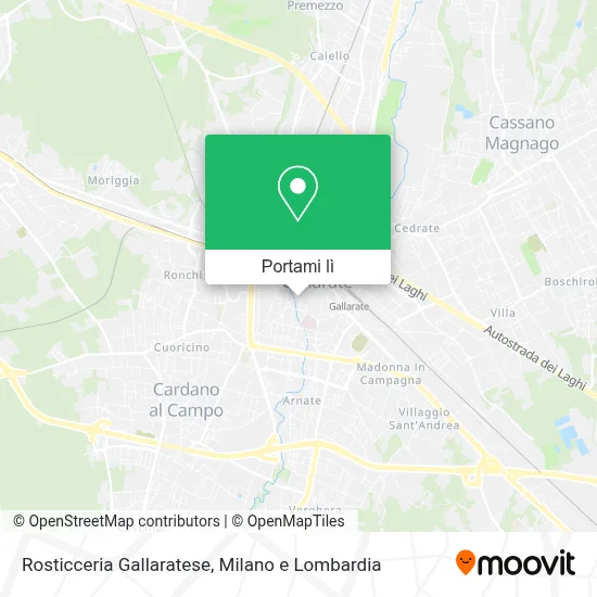 Mappa Rosticceria Gallaratese