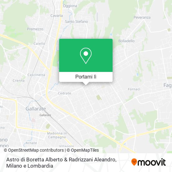 Mappa Astro di Boretta Alberto & Radrizzani Aleandro