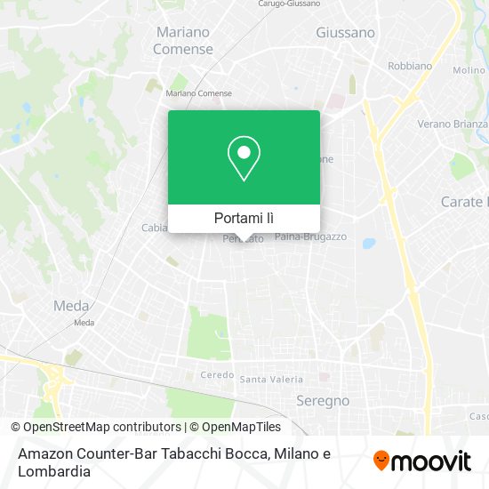 Mappa Amazon Counter-Bar Tabacchi Bocca