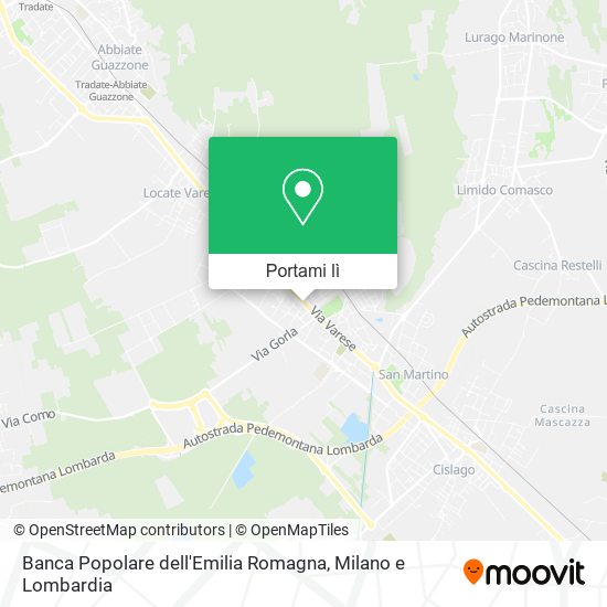 Mappa Banca Popolare dell'Emilia Romagna