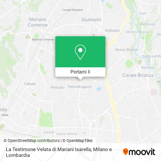 Mappa La Testimone Velata di Mariani Isarella
