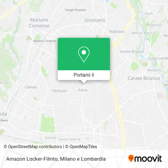 Mappa Amazon Locker-Filinto