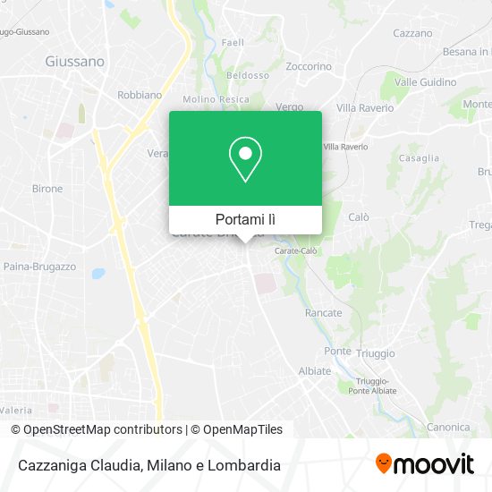 Mappa Cazzaniga Claudia