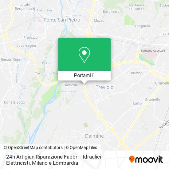 Mappa 24h Artigian Riparazione Fabbri - Idraulici - Elettricisti