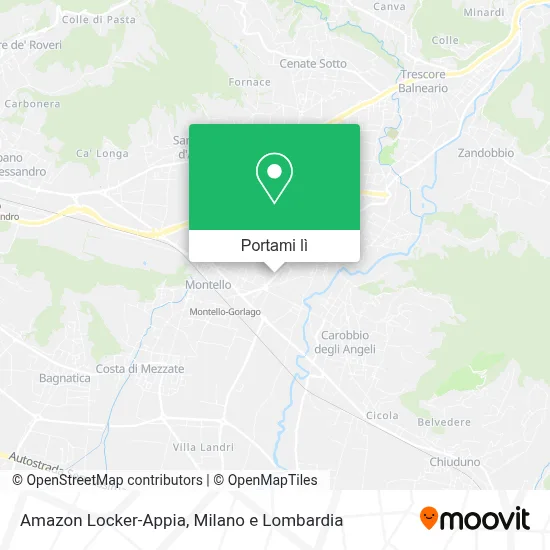 Mappa Amazon Locker-Appia