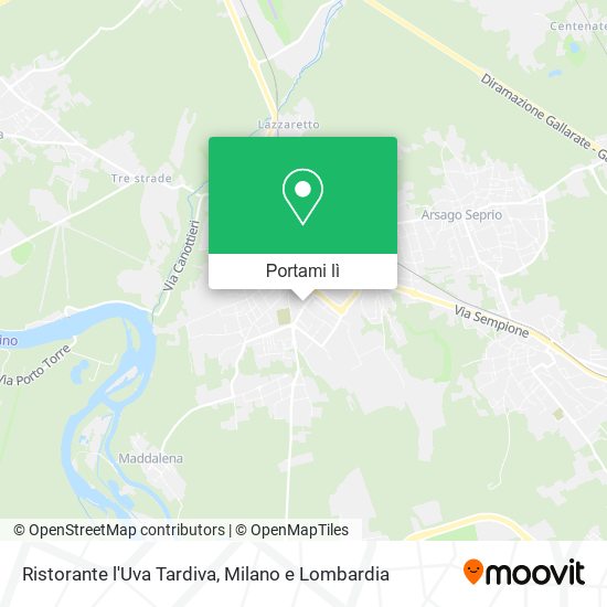 Mappa Ristorante l'Uva Tardiva