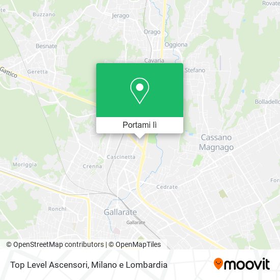 Mappa Top Level Ascensori