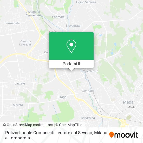 Mappa Polizia Locale Comune di Lentate sul Seveso