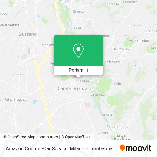 Mappa Amazon Counter-Car Service