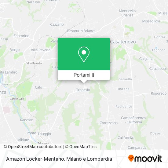 Mappa Amazon Locker-Mentano