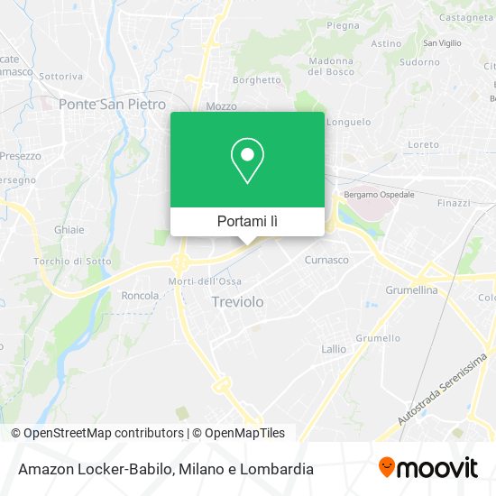 Mappa Amazon Locker-Babilo