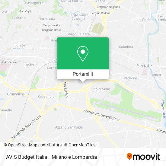 Mappa AVIS Budget Italia .