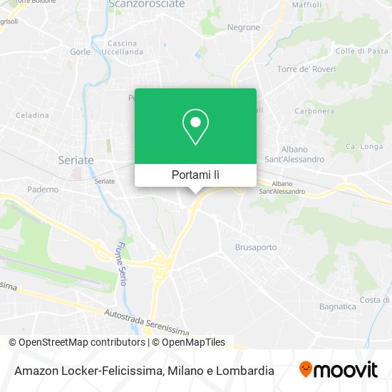 Mappa Amazon Locker-Felicissima