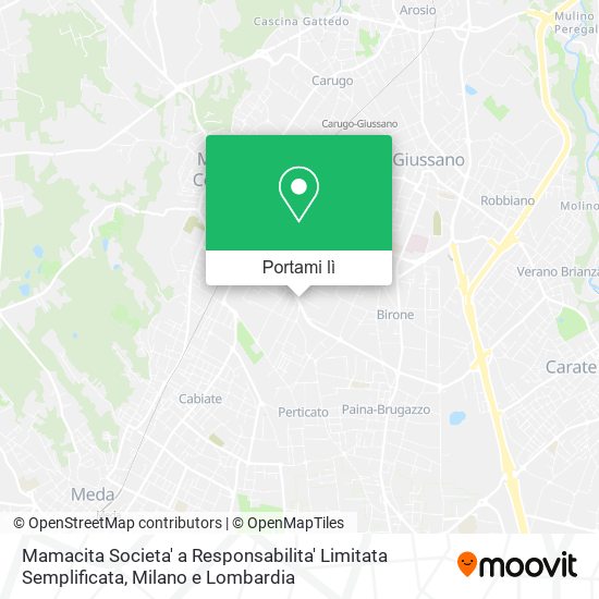 Mappa Mamacita Societa' a Responsabilita' Limitata Semplificata