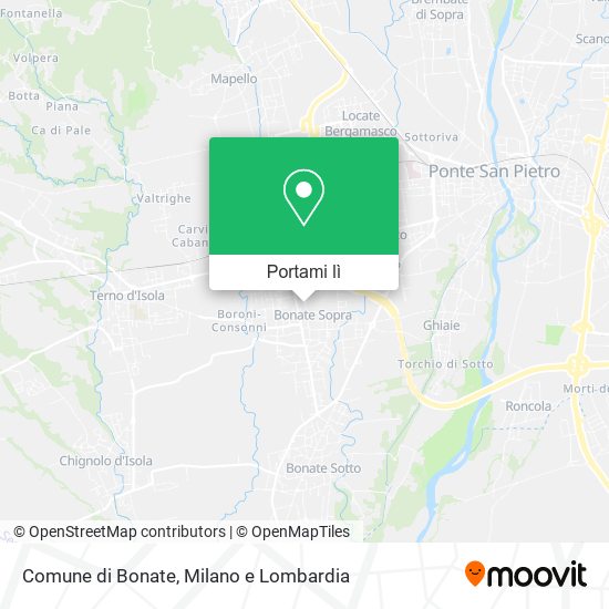 Mappa Comune di Bonate