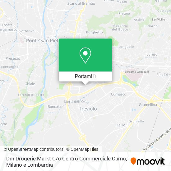 Mappa Dm Drogerie Markt C / o Centro Commerciale Curno