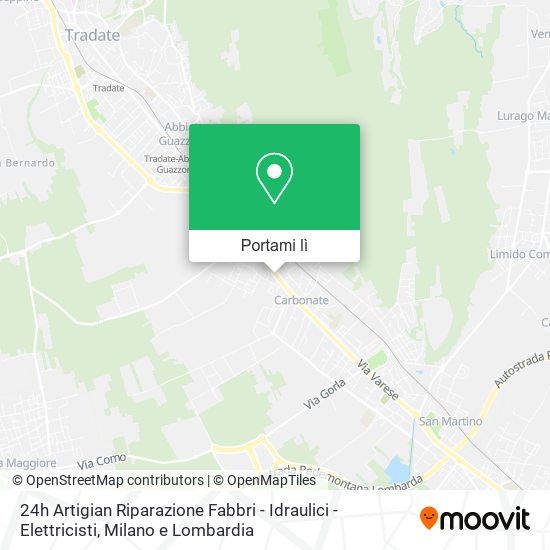 Mappa 24h Artigian Riparazione Fabbri - Idraulici - Elettricisti