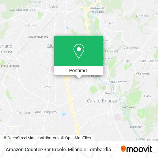 Mappa Amazon Counter-Bar Ercole