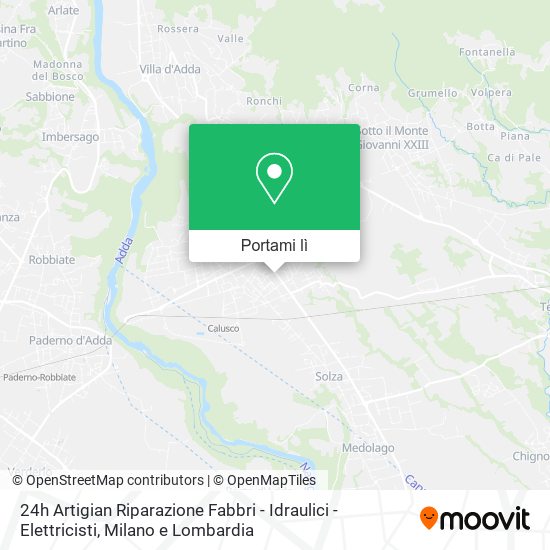 Mappa 24h Artigian Riparazione Fabbri - Idraulici - Elettricisti