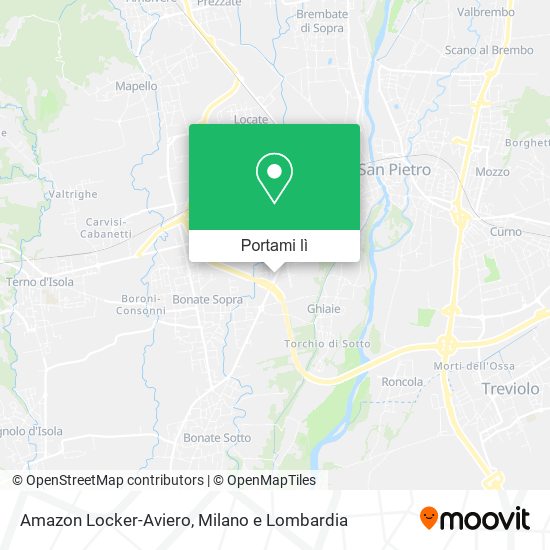 Mappa Amazon Locker-Aviero