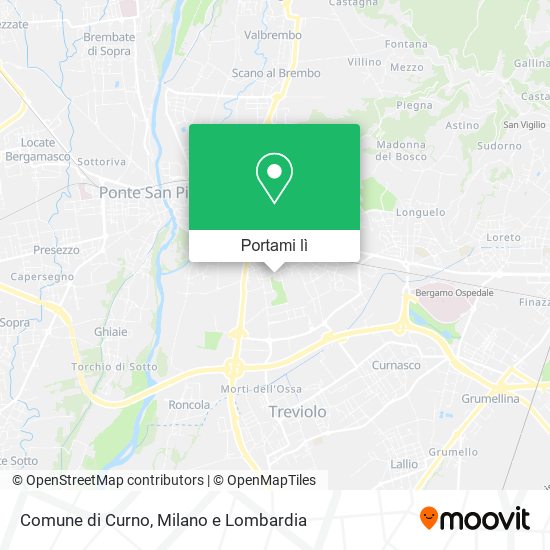 Mappa Comune di Curno