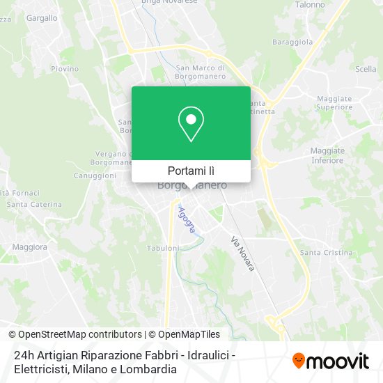 Mappa 24h Artigian Riparazione Fabbri - Idraulici - Elettricisti