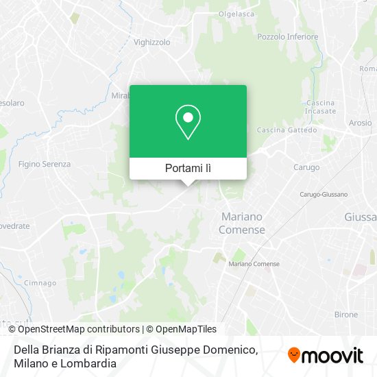 Mappa Della Brianza di Ripamonti Giuseppe Domenico