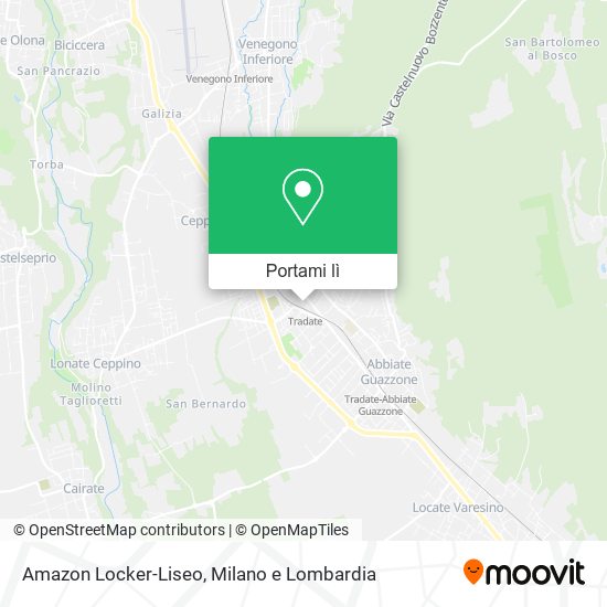 Mappa Amazon Locker-Liseo