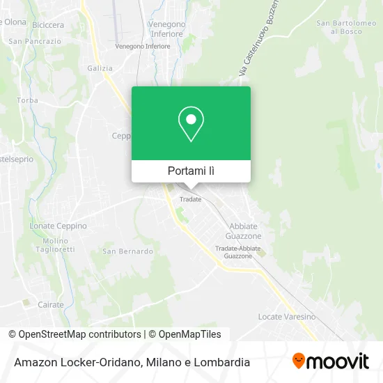 Mappa Amazon Locker-Oridano