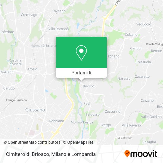 Mappa Cimitero di Briosco