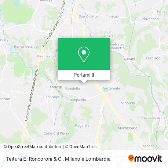 Mappa Teitura E. Roncoroni & C.