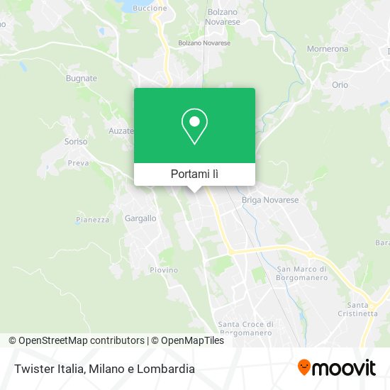 Mappa Twister Italia