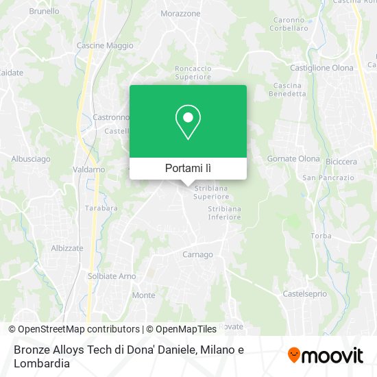 Mappa Bronze Alloys Tech di Dona' Daniele