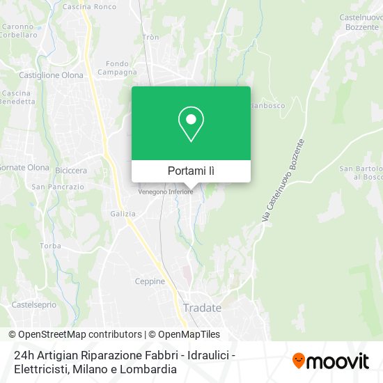 Mappa 24h Artigian Riparazione Fabbri - Idraulici - Elettricisti