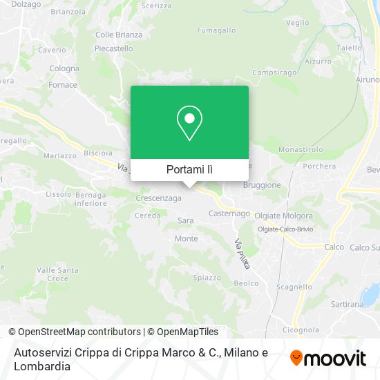 Mappa Autoservizi Crippa di Crippa Marco & C.