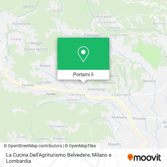 Mappa La Cucina Deil'Agriturismo Belvedere