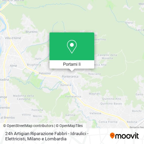 Mappa 24h Artigian Riparazione Fabbri - Idraulici - Elettricisti