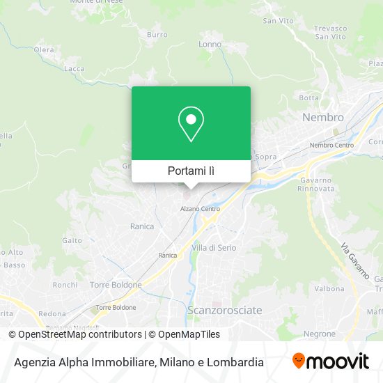 Mappa Agenzia Alpha Immobiliare